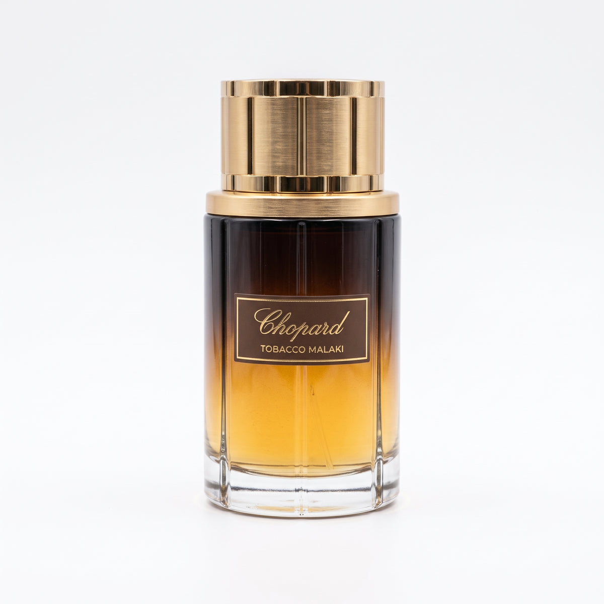 Chopard Tobacco Malaki отливка, флакон на бял фон