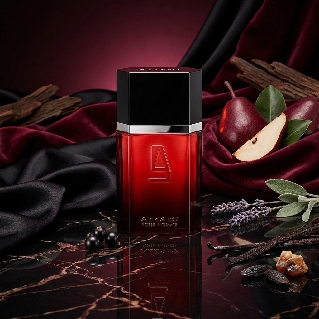 Azzaro Pour Homme Elixir, ноти круша, касис и ванилия