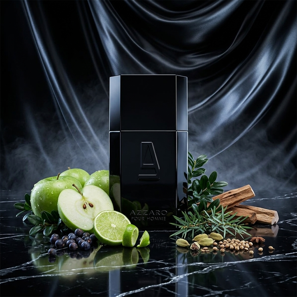 Azzaro Silver Black в атмосферична свежа сцена