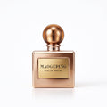 Maogeping Magnolia Majesty отливка, флакон на бял фон