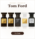Tom Ford Discovery Set: 5 perfume decants of 5 ml Tuscan Leather, Tobacco Vanille, Oud Wood, Soleil Blanc, Fucking Fabulous | SwiftScent