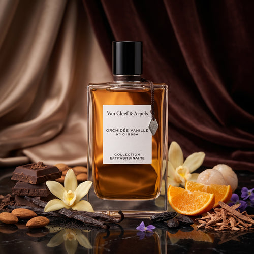 Van Cleef & Arpels Orchidée Vanille ароматни нотки: ванилия, орхидея, мандарина и шоколад